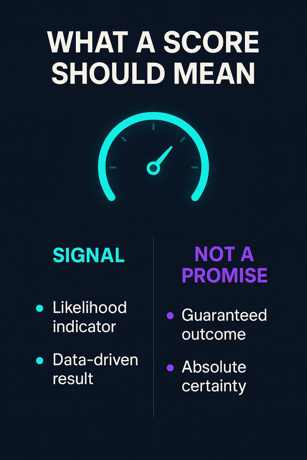 Infographic: AI Visibility Score: What It Should and Should Not Mean